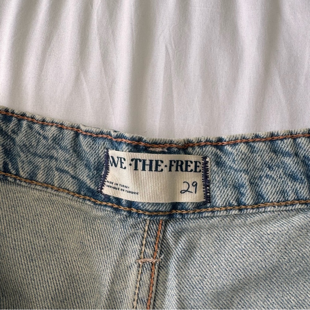 Free People x We The Free Palmer Cuffed Wide Leg In Daydream Blue - Picture 7 of 9